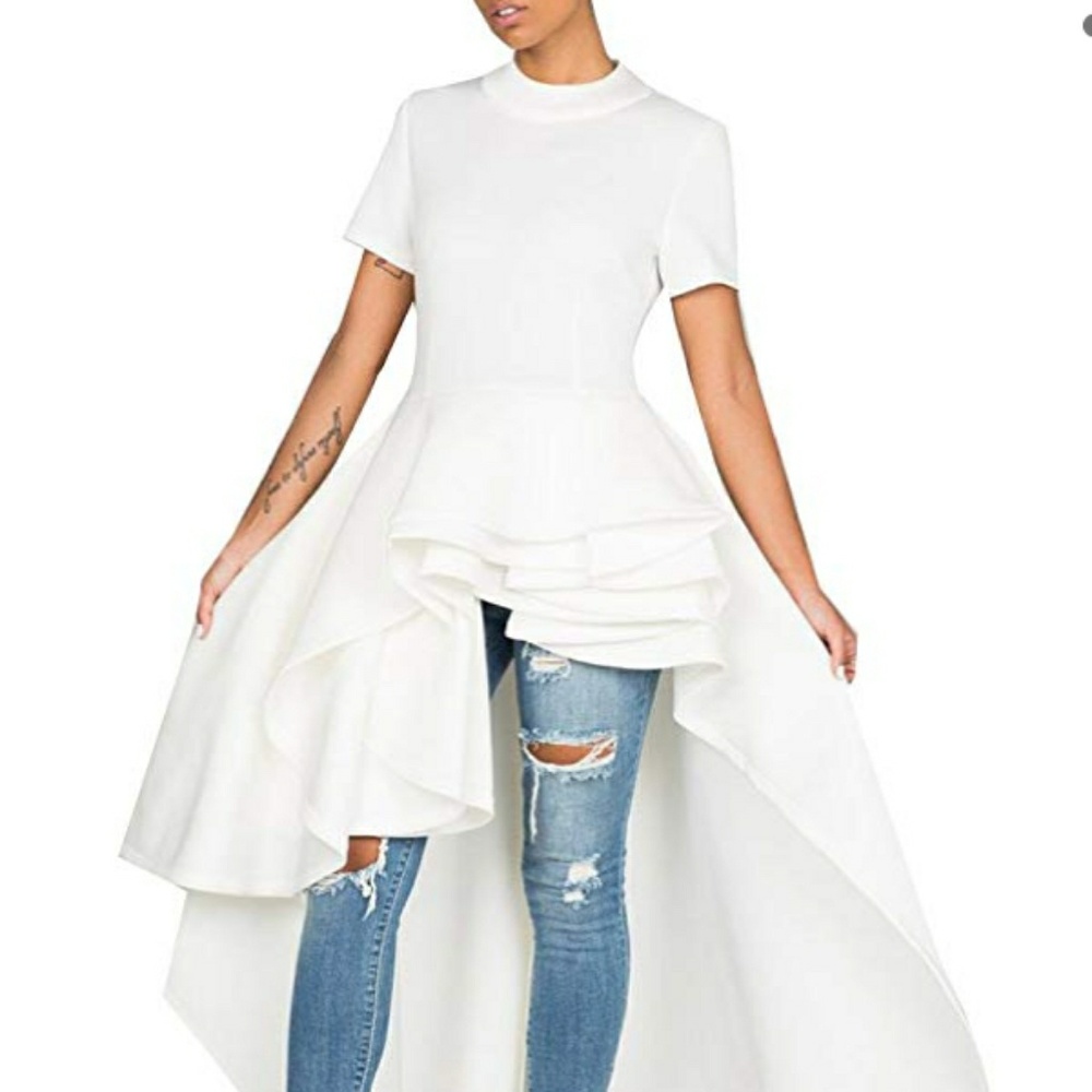 Shirt dress (white)